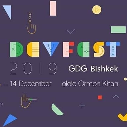 👔 DevFest 2019 GDG Bishkek.