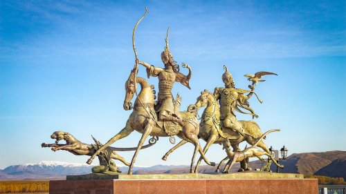 Монумент Царская охота,Памятник, скульптура,Кызыл