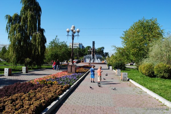 Сквер Космонавтов в Красноярске,Парк отдыха и культуры,Красноярск