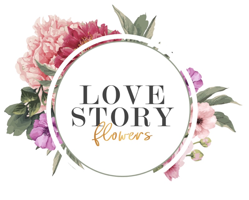 логотип компании Бутик Цветов "Love Story Flowers"