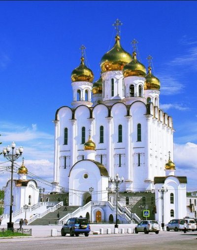 Кафедральный собор Святого Духа,Православный храм,Магадан