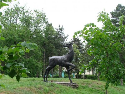 Олень,Памятник, скульптура,Азов