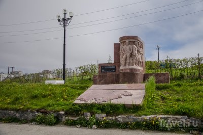 Монумент основателям города Магадана,Памятник, скульптура,Магадан