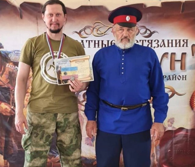 Азовчанин Юрий Рыбченко стал победителем областных казачьих соревнований