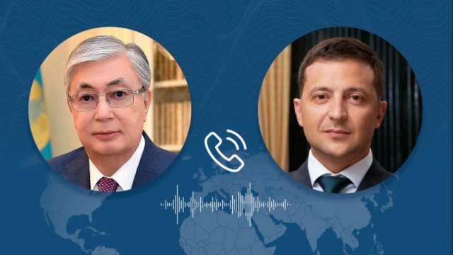 Президент Казахстана поговорил по телефону с Владимиром Зеленским