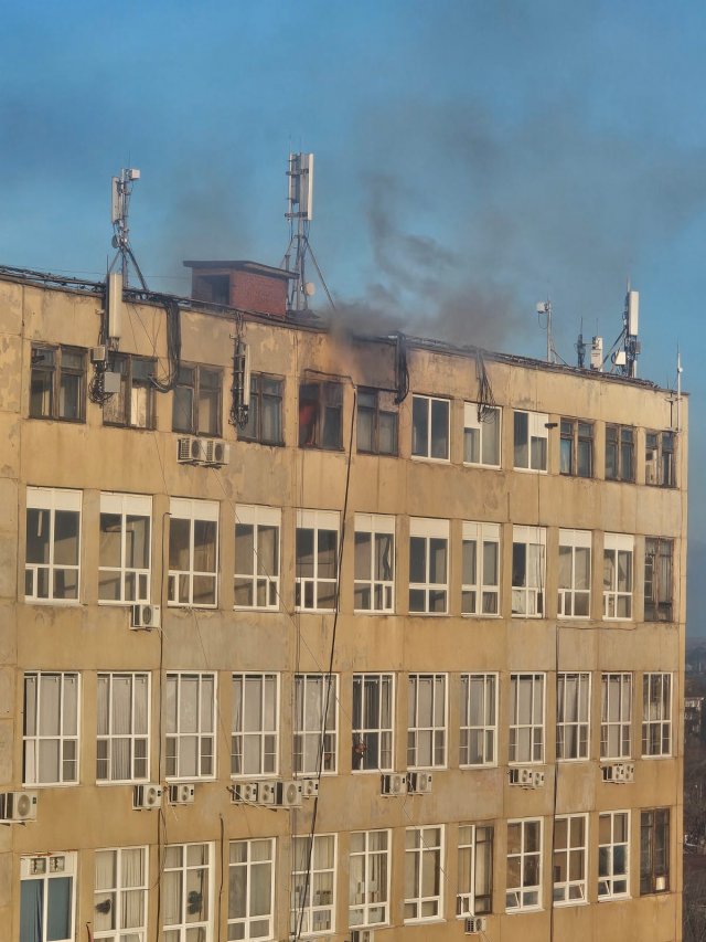 Пожар в "Доме Быта" на Пролетарской